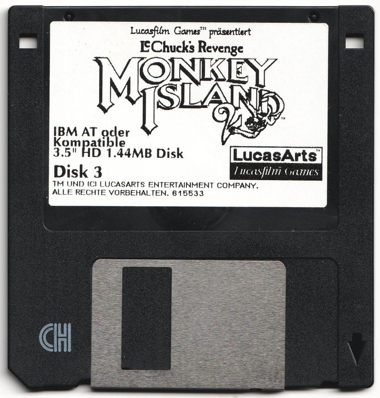 Media for Monkey Island 2: LeChuck's Revenge (DOS) (3.5" disk release): Disk 3