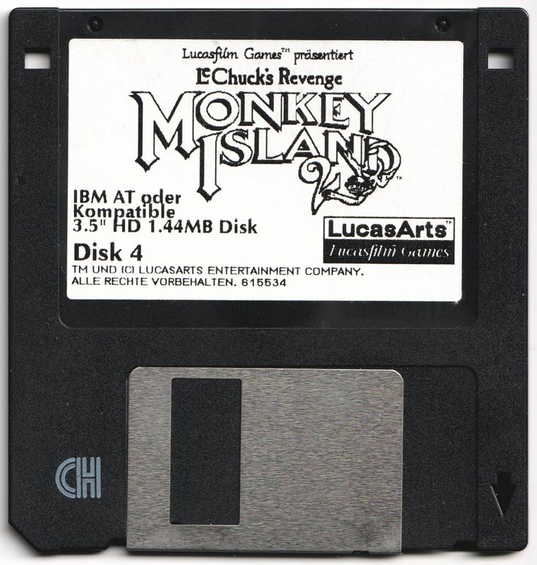 Media for Monkey Island 2: LeChuck's Revenge (DOS) (3.5" disk release): Disk 4