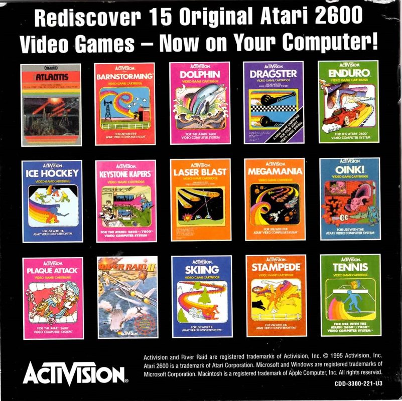 Manual for Activision's Atari 2600 Action Pack 2 (Windows and Windows 3.x): Back