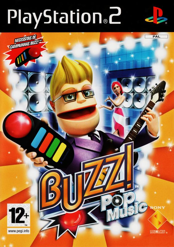 Front Cover for Buzz! The Pop Quiz (PlayStation 2)