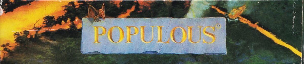 Spine/Sides for Populous (DOS) (German 3.5" Release): Bottom