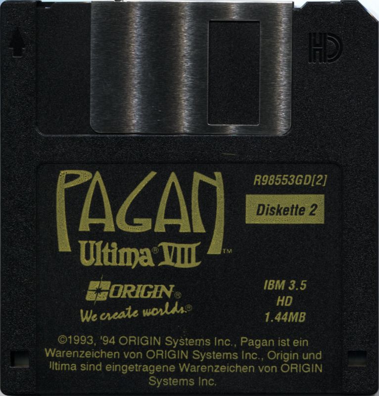 Media for Pagan: Ultima VIII (DOS) (Alternate disk printing): Disc 2/8 (alternate disc set)