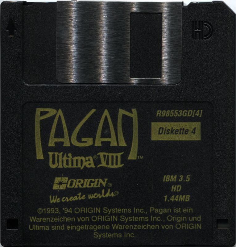 Pagan: Ultima VIII cover or packaging material - MobyGames