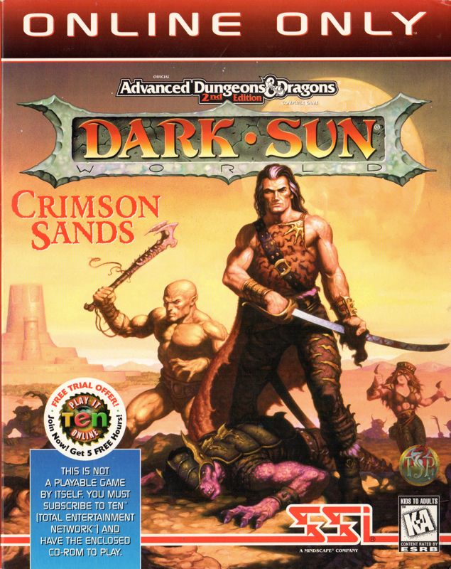 Front Cover for AD&D Dark Sun Online: Crimson Sands (Windows)