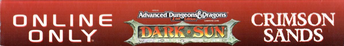 Spine/Sides for AD&D Dark Sun Online: Crimson Sands (Windows): Top