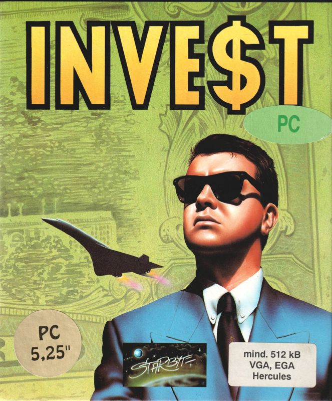 Front Cover for Inve$t (DOS) (5.25" floppy disk release)
