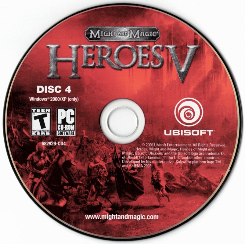 Media for Heroes of Might and Magic V (Windows): Disc 4