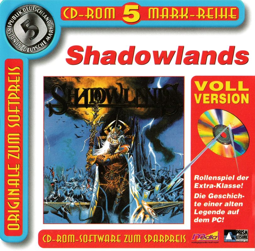 Front Cover for Shadowlands (DOS) (Budget release)