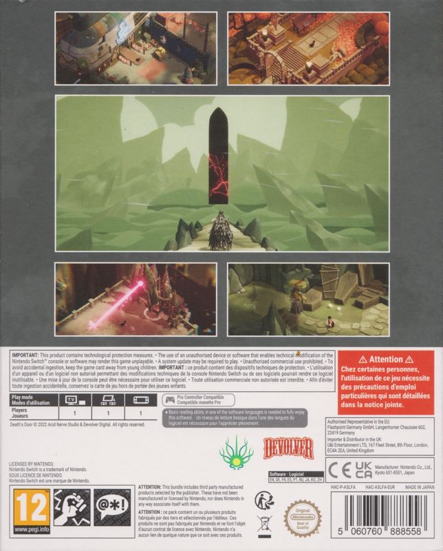 Death's Door (Ultimate Edition) cover or packaging material MobyGames