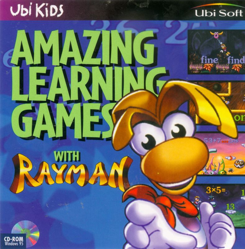 Other for Amazing Learning Games with Rayman (DOS and Windows): Jewel case front