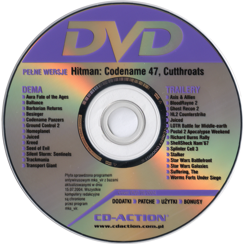 Media for Cutthroats: Terror on the High Seas (Windows) (CD-Action magazine 09/2004 covermount (DVD version))