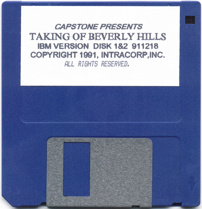 Media for The Taking of Beverly Hills (DOS) (3.5" floppy disk release): Disk 1