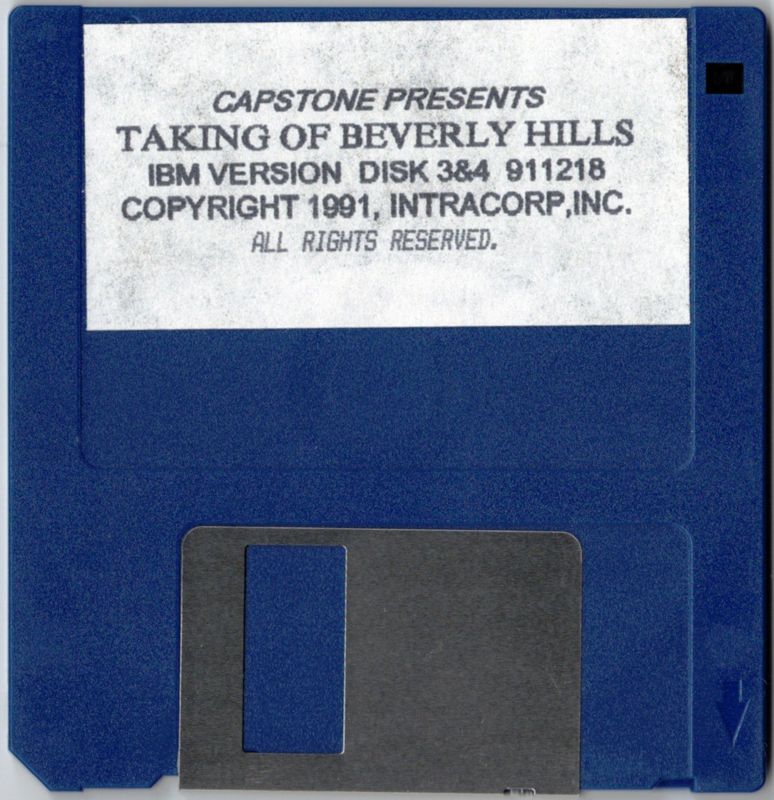 Media for The Taking of Beverly Hills (DOS) (3.5" floppy disk release): Disk 2