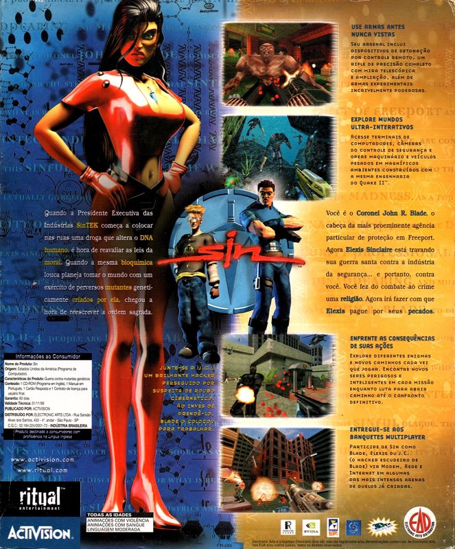 Back Cover for SiN (Windows)