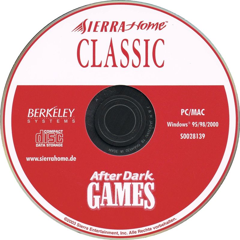 Media for After Dark Series (Macintosh and Windows): <i>After Dark Games</i> disc