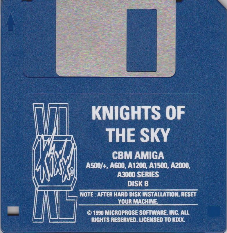 Media for Knights of the Sky (Amiga) (Kixx budget release)