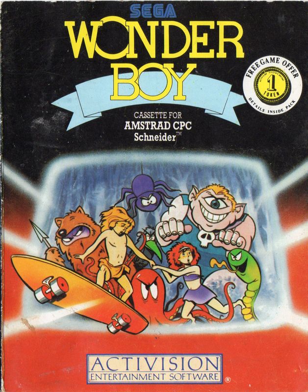 Front Cover for Wonder Boy (Amstrad CPC)