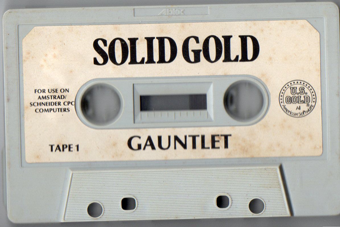 Media for Solid Gold (Amstrad CPC): tape 1 - Gauntlet