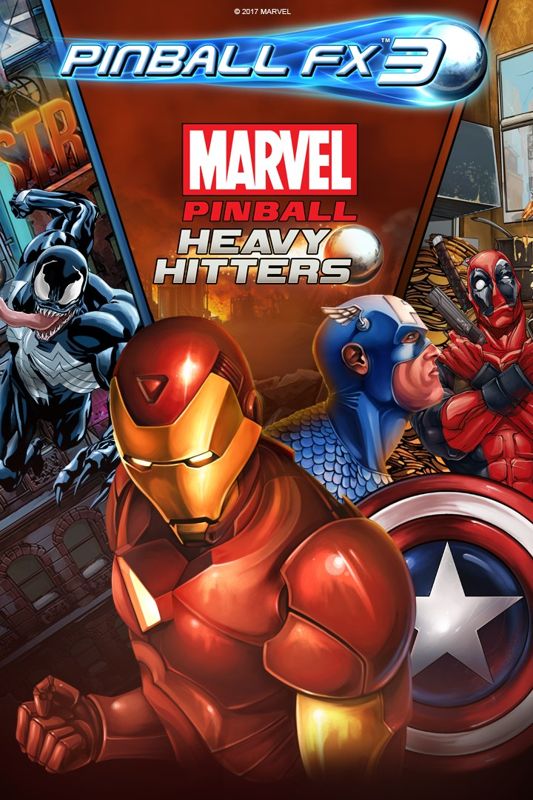Front Cover for Pinball FX3: Marvel Pinball - Heavy Hitters (Windows Apps and Xbox One) (download release)