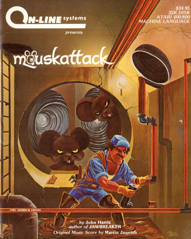 Front Cover for Mouskattack (Atari 8-bit)