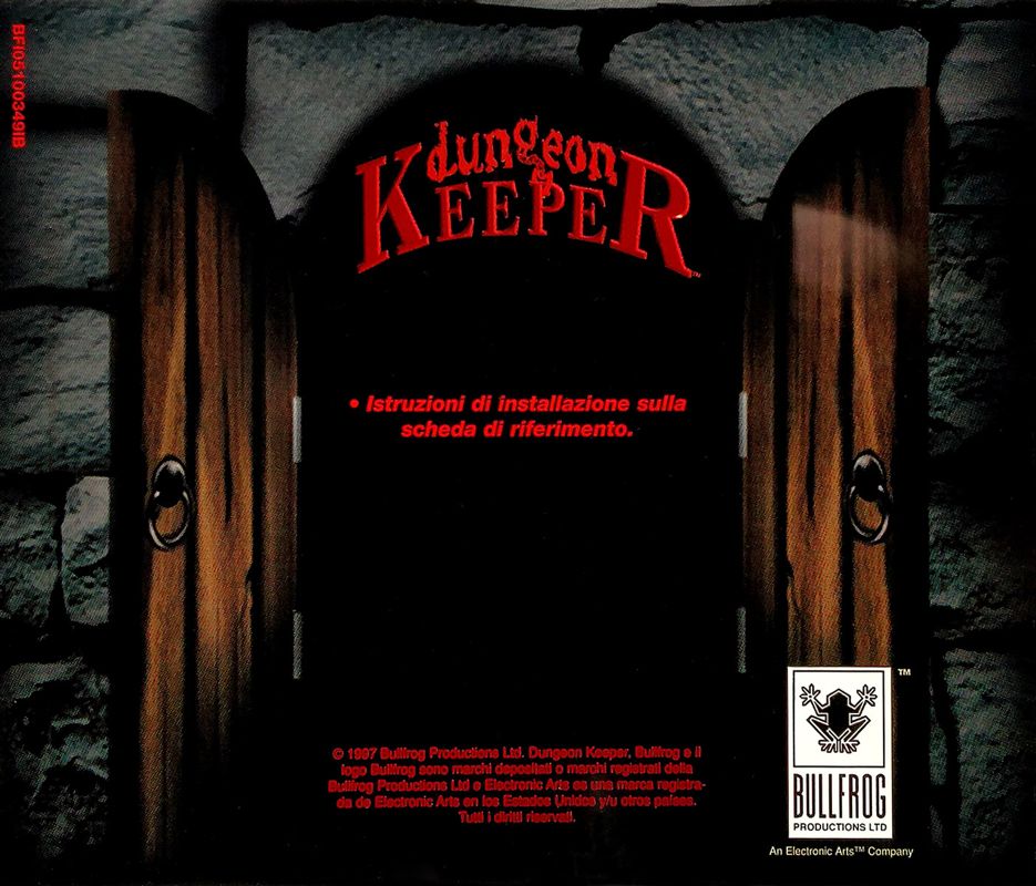 Other for Dungeon Keeper (DOS and Windows): Jewel Case - Back