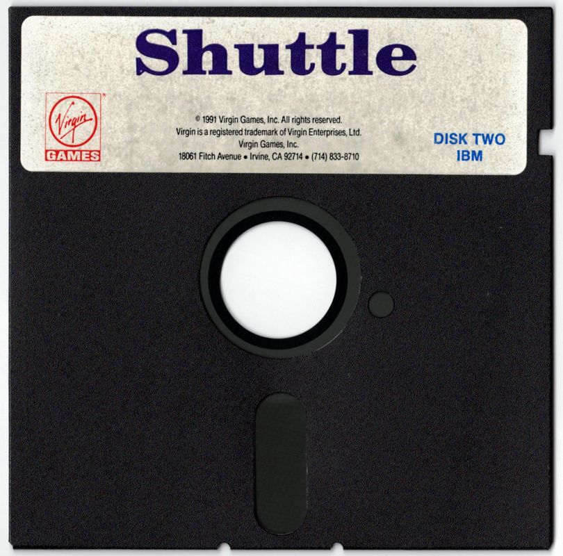 Media for Shuttle: The Space Flight Simulator (DOS): 5.25" Disk 2