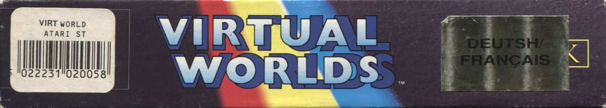 Spine/Sides for Virtual Worlds: The 3D Game Collection (Atari ST): Front - Bottom