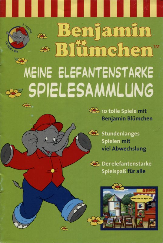 Manual for Benjamin Blümchen: Meine elefantenstarke Spielesammlung (Macintosh and Windows): Front