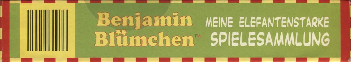 Spine/Sides for Benjamin Blümchen: Meine elefantenstarke Spielesammlung (Macintosh and Windows): Front - Top