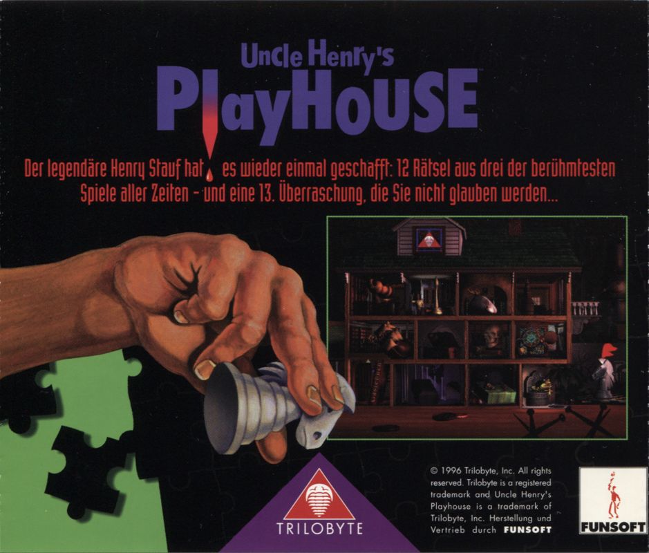 Other for Uncle Henry's Playhouse (Windows): Jewel Case - Back