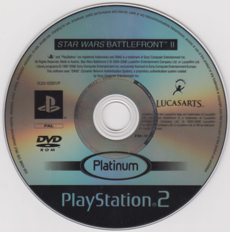 Media for Star Wars: Battlefront II (PlayStation 2) (Platinum release)