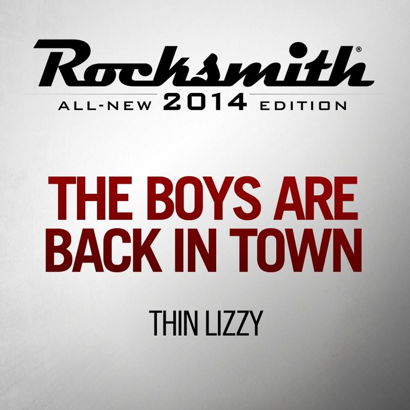 Front Cover for Rocksmith: All-new 2014 Edition - Thin Lizzy: The Boys Are Back In Town (PlayStation 3 and PlayStation 4) (PSN release)