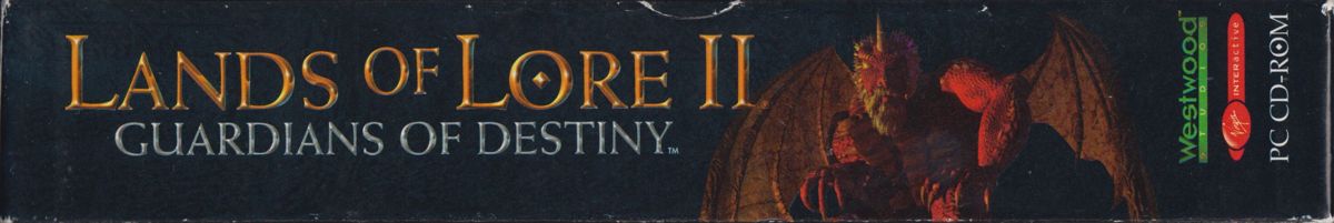 Spine/Sides for Lands of Lore: Guardians of Destiny (DOS and Windows): Lid - Left