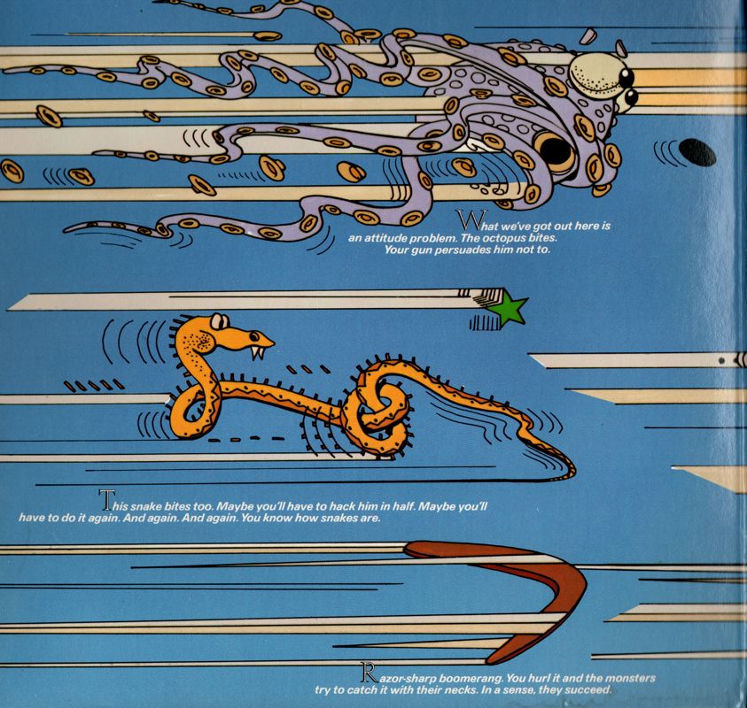 Inside Cover for The Last Gladiator (Apple II): Left