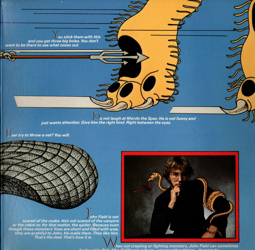 Inside Cover for The Last Gladiator (Apple II): Right