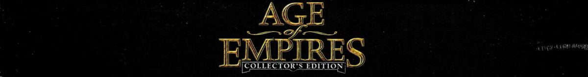 Spine/Sides for Age of Empires: Collector's Edition (Windows) (Software Pyramide release): Top