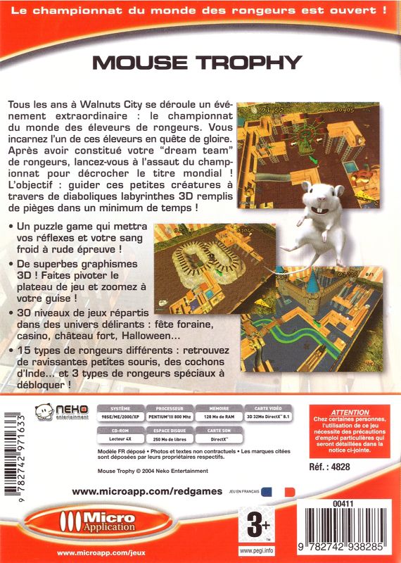 Back Cover for Mouse Trophy (Windows)