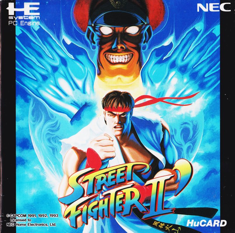 Manual for Street Fighter II: Champion Edition (TurboGrafx-16): Front (28-page)