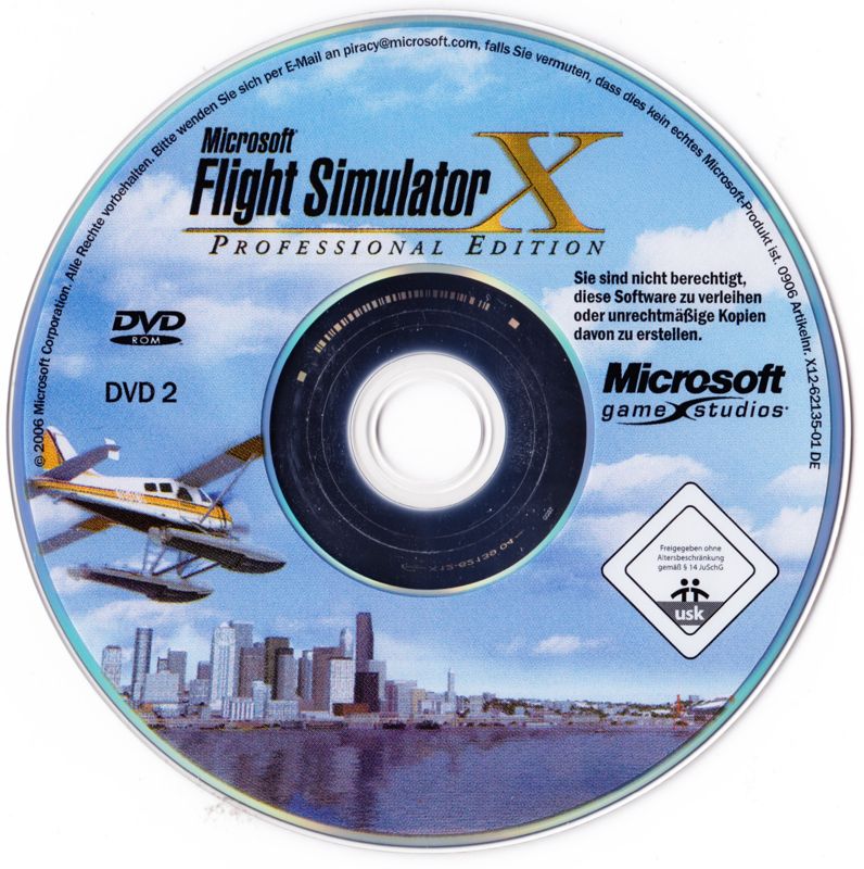 Media for Microsoft Flight Simulator X: Gold Edition (Windows): <i>Flight Simulator X</i> Disc 2