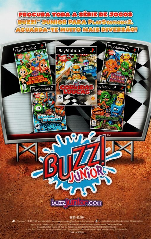 Manual for Buzz! Junior: Ace Racers (PlayStation 2): Back