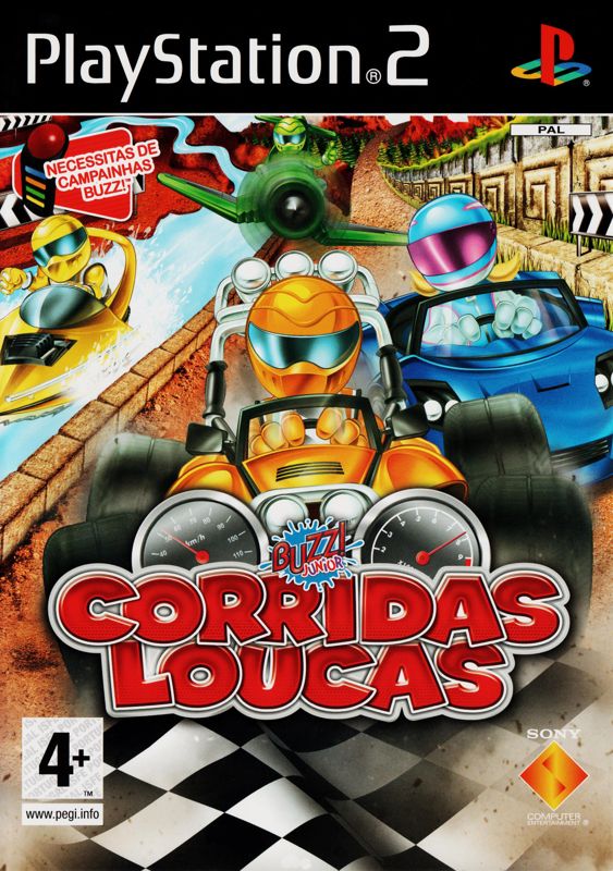 Front Cover for Buzz! Junior: Ace Racers (PlayStation 2)