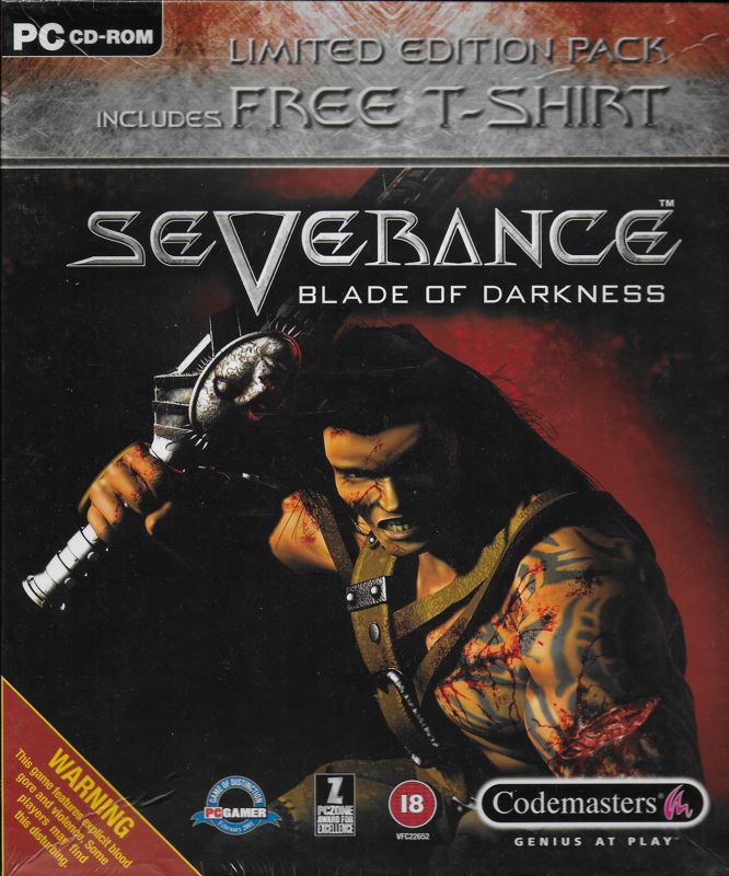 Front Cover for Severance: Blade of Darkness (Limited Edition Pack) (Windows)