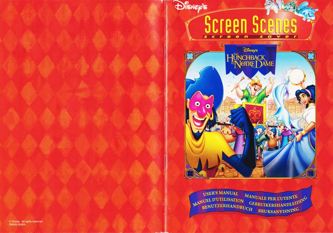 Manual for Apple Magic Collection 2 (Macintosh): Disney's Screen Scenes: The Hunchback of Notre Dame - Full Cover (80-page)