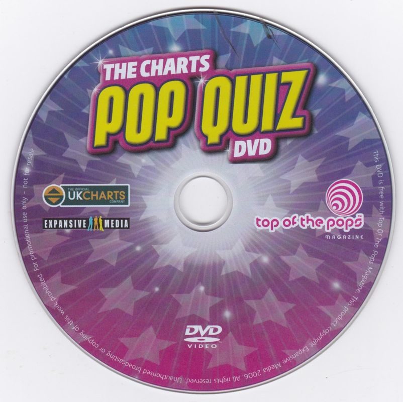 The Charts Pop Quiz DVD cover or packaging material MobyGames