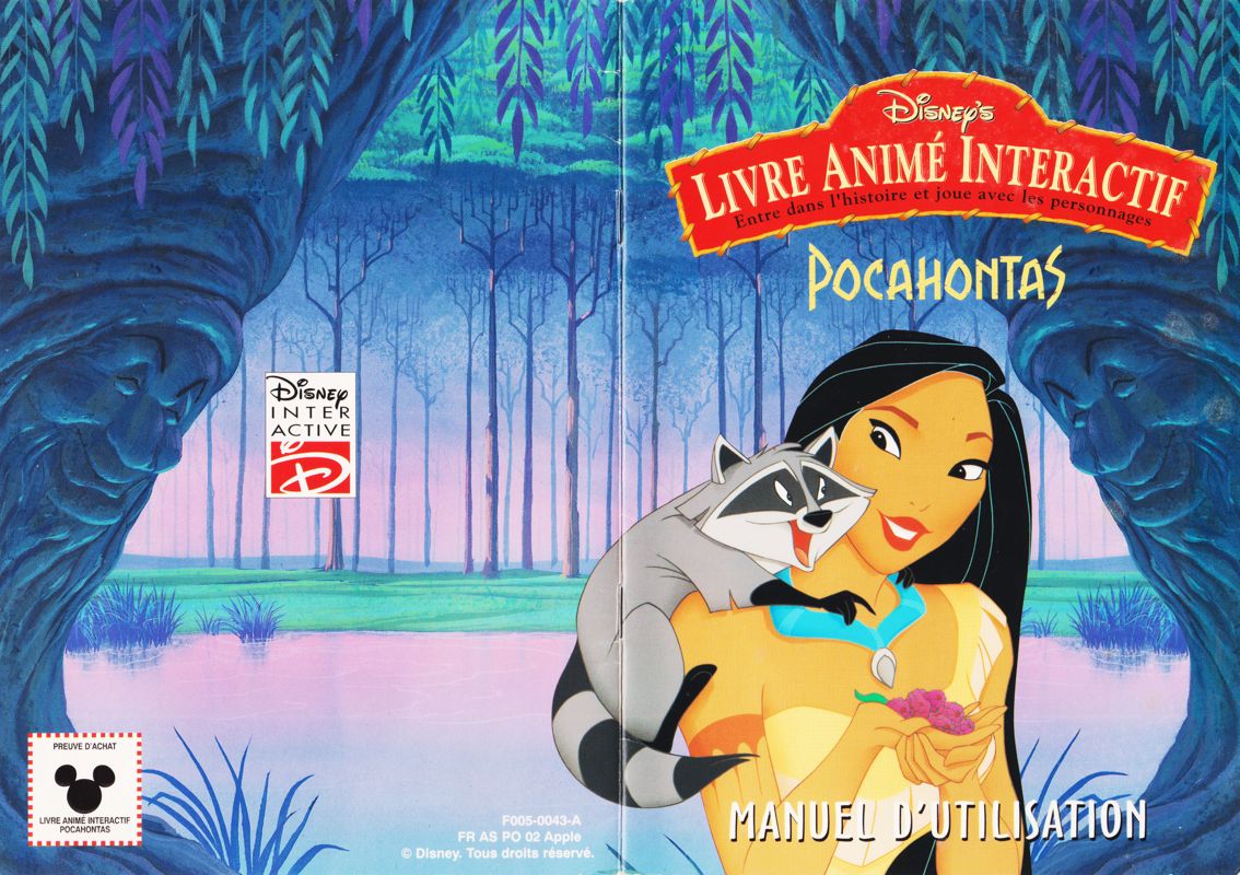 Manual for Apple Magic Collection 2 (Macintosh): Disney's Animated Storybook: Pocahontas - Manual - Full (24-page)
