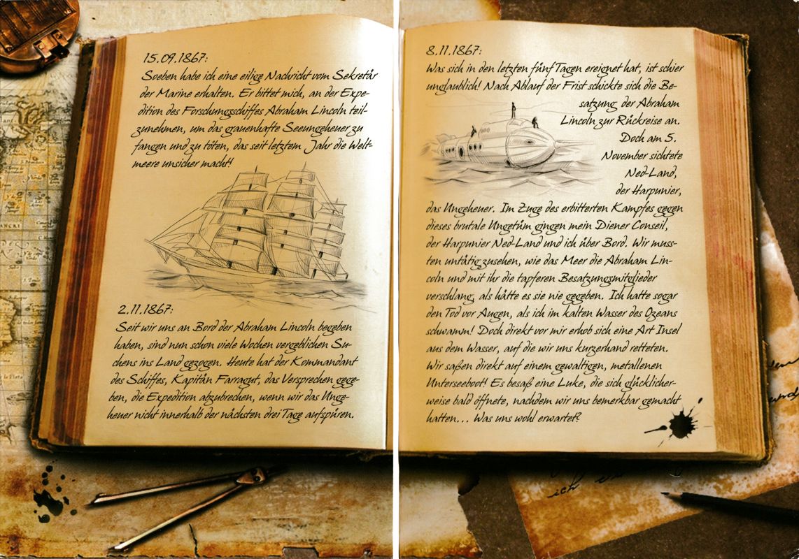 Inside Cover for 20,000 Leagues Under the Sea (Macintosh and Windows): Full cover