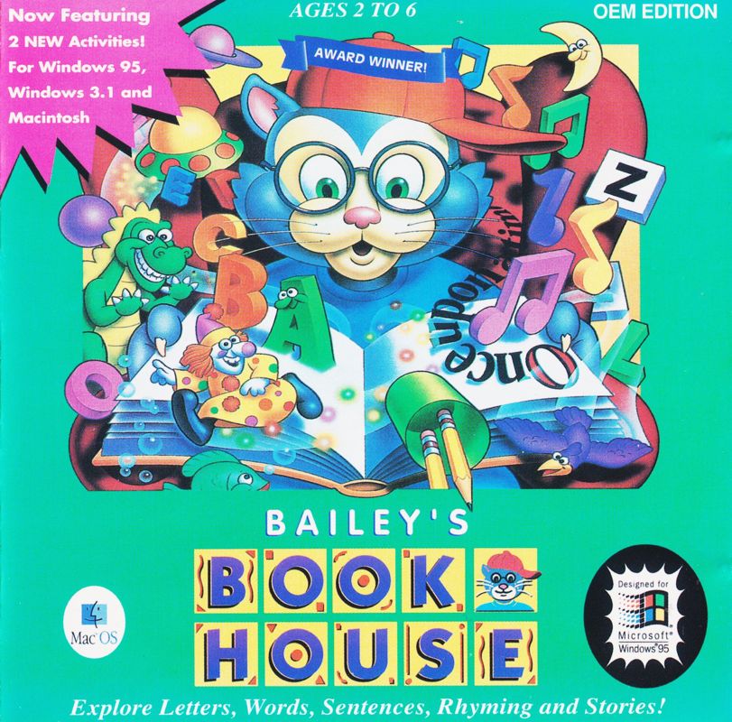 Front Cover for Bailey's Book House (Macintosh and Windows and Windows 16-bit) (OEM release with two new activities)