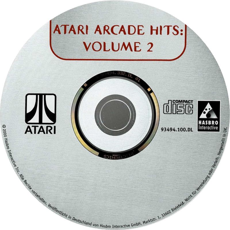 Media for Atari Arcade Hits: Volume 2 (Windows) (Smile&Buy Release)