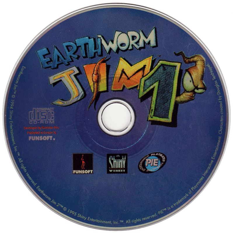 Media for Earthworm Jim 1 & 2: The Whole Can 'O Worms (DOS): EarthWorm Jim