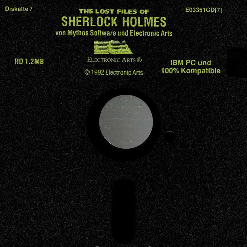 Media for The Lost Files of Sherlock Holmes (DOS) (5,25'' Disk release): Disk 7